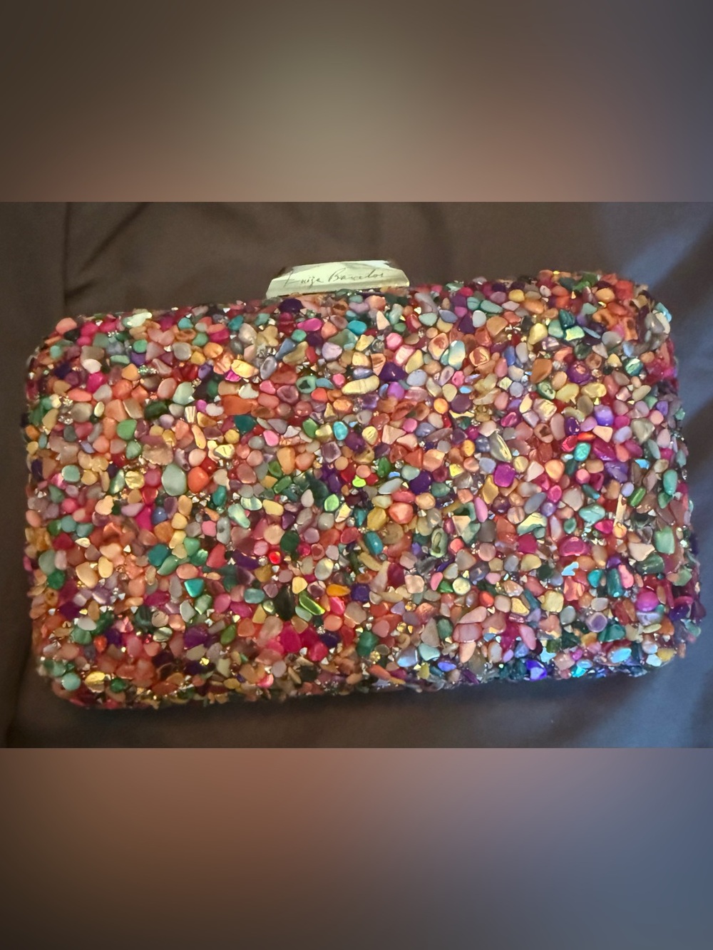 Colorful Beaded Evening Clutch
